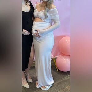 Meshki Rafaella baby shower pink dress